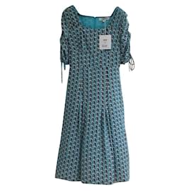 Diane Von Furstenberg Beatrix Langkleid Türkis Türkis