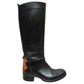 Sartore leather riding boots black 36.5 IT Black