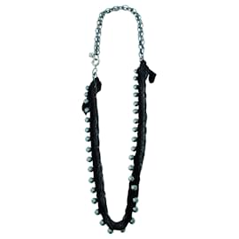 Lanvin-Long Pearl Necklace-Black