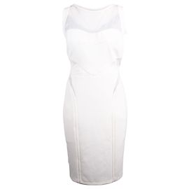 Reiss Midikleid aus Spitze mit Cut-Outs Weiß