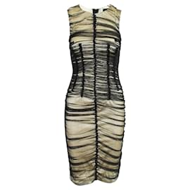 D&G-Tube Dress with Tulle-Black