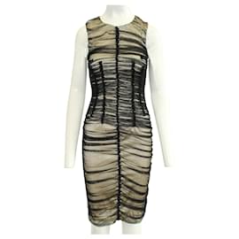 D&G-Tube Dress with Tulle-Black