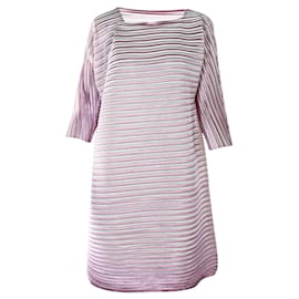 Pleats Please-Asymetrical Pleated Dress-Pink