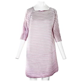 Pleats Please-Asymetrical Pleated Dress-Pink