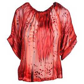 Rachel Zoe Seidenbluse Rot Bordeaux