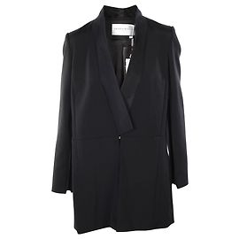 Amanda Wakeley Arm Zipped Coat Black