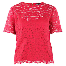 Dkny Rotes Spitzentop Rot