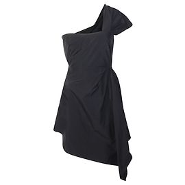 Carven Kleid mit einem Schulterriemen Schwarz