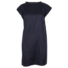 Jil Sander Vestido de seda azul marino Azul Azul marino