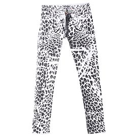 Pierre Balmain Denim con estampado animal Negro