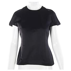 Hermès-Classic Black Top with Back Zip-Black