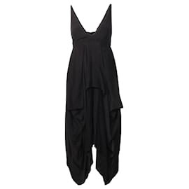 Balenciaga-Babydoll Midi Dress-Black