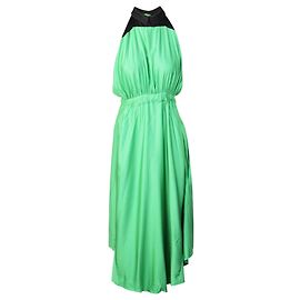 Kenzo Claudine Collar Dress Green