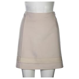 Hermès-Beige Cashmere Skirt-Flesh