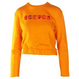 Carven Sudadera naranja con logo bordado Naranja