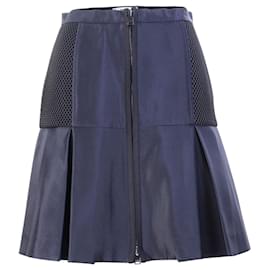 Fendi-Navy Mini Skirt-Blue,Navy blue