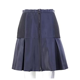 Fendi-Navy Mini Skirt-Blue,Navy blue