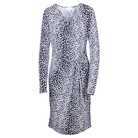 Michael Kors-Black Leopard Print Sheath Dress-Black