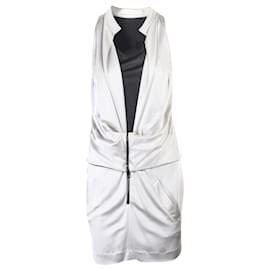 Balenciaga-Grey Dress with Zipper Detail-Grey
