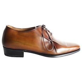 Berluti Scarpe Oxford stringate derby Marrone