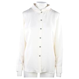 Shanghai Tang-Chemise classique en soie-Blanc