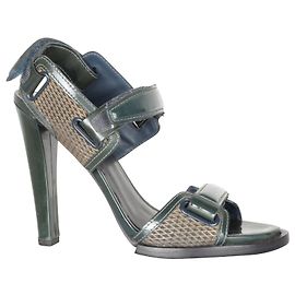 Alexander Wang Offene Zehen Heels Grün
