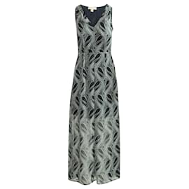 Michael Kors-Paisley Long Dress-Blue