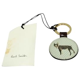 Paul Smith-Leather Key Chain-Brown