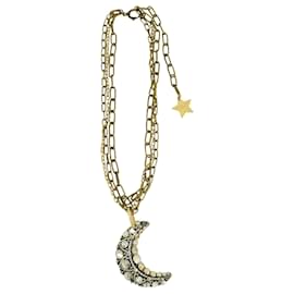 Lanvin-Moon Necklace-Golden,Metallic