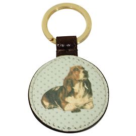 Paul Smith Leather Key Chain Brown