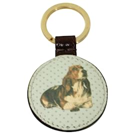 Paul Smith-Leather Key Chain-Brown