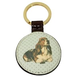 Paul Smith-Leather Key Chain -Brown