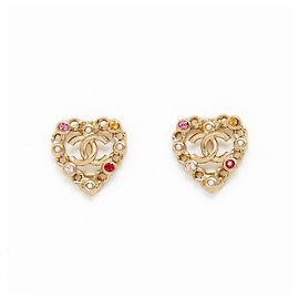 Chanel TUTTI FRUTTI HERZSTUD Golden