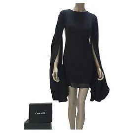 Tom Ford Seidenschmetterlings-Minikleid Gr.38 Schwarz