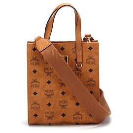 MCM Classic Tote Bag-Vicetos in Brown Brown