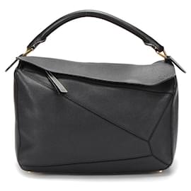 Loewe-Loewe Puzzle Bag in Black-Black