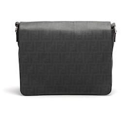 Fendi-Fendi Messenger Bag Shoulder Bag in Black-Black