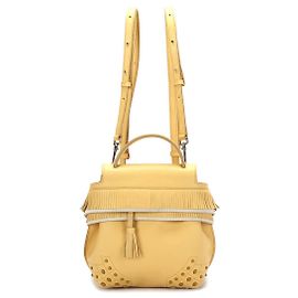 Mochila Tod's Wave Wave Mini em Amarelo Amarelo
