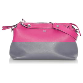 Fendi-Fendi rose moyen sac à main en cuir By The Way-Rose,Autre