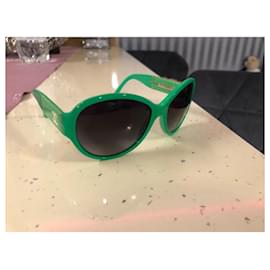 Chanel-Sonnenbrille-Grün