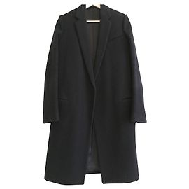 Céline Iconic Crombie coat. 100% wool. Made in Italy. Designed by Phoebe Philo. Navy blue