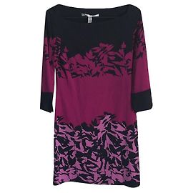 Diane Von Furstenberg DvF Zeema silk dress pattern Mirrored garden Multiple colors
