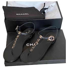 Chanel Sandals Black