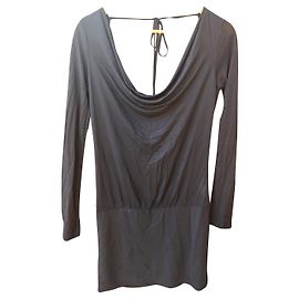 Hugo Boss Boss Orange Tunikakleid grau aus Viskose Grau