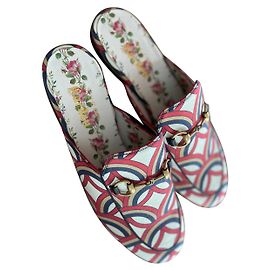 Mules Gucci Gardenia Edición Especial Algodón Multicolor Multicolor