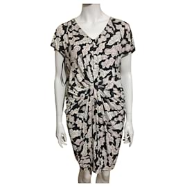 Diane Von Furstenberg Robe Nobuko drapée en soie DvF Multicolore