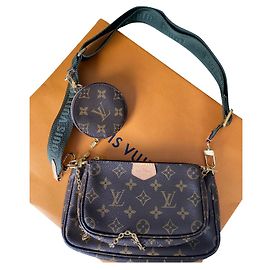 Louis Vuitton Multi Pockets Handtasche Leder Khaki Khaki