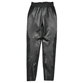 Stella Mc Cartney Stella McCartney Pantalones de cuero vegano negros Negro