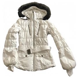 Autre Marque Weiße Skijacke aus Polyester Größe 36 Weiß