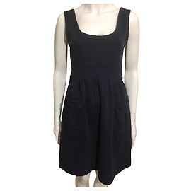 Diane Von Furstenberg DvF Cezanne dress in navy Navy blue